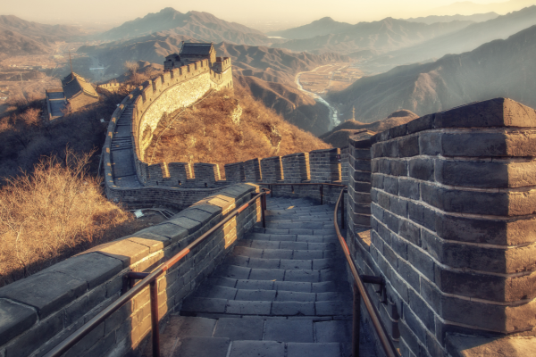 The Great Wall of China showing that the country is now open for business travel